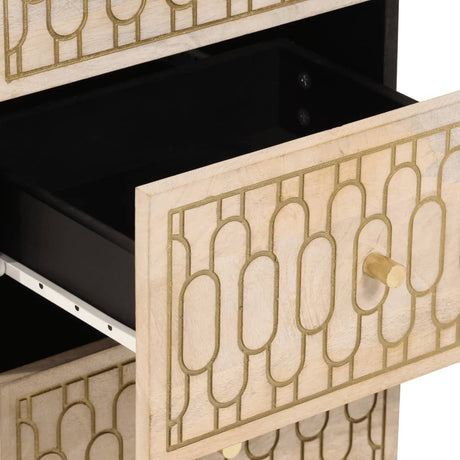 Side Cabinet 40X33X75 Cm Solid Wood Mango