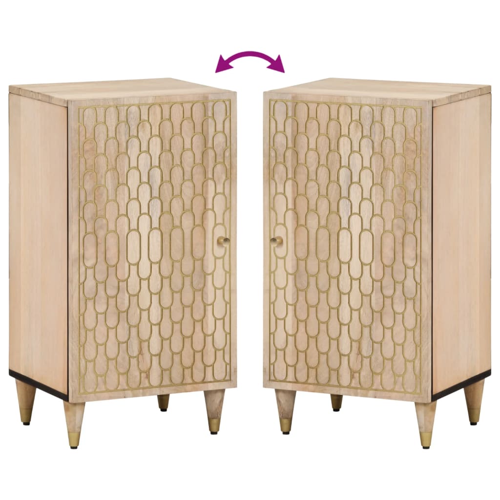 Side Cabinet 40X33X75 Cm Solid Wood Mango