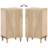 Side Cabinet 40X33X75 Cm Solid Wood Mango
