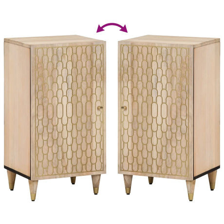 Side Cabinet 40X33X75 Cm Solid Wood Mango