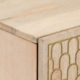 Side Cabinet 40X33X75 Cm Solid Wood Mango