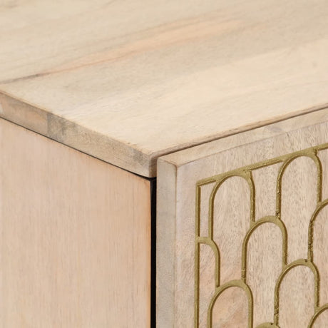Side Cabinet 40X33X75 Cm Solid Wood Mango