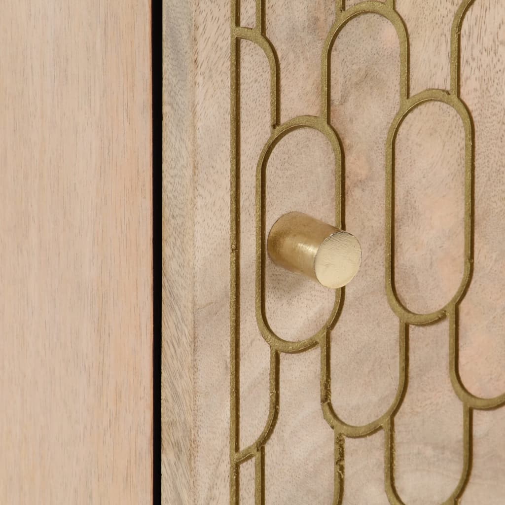 Side Cabinet 40X33X75 Cm Solid Wood Mango