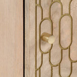 Side Cabinet 40X33X75 Cm Solid Wood Mango