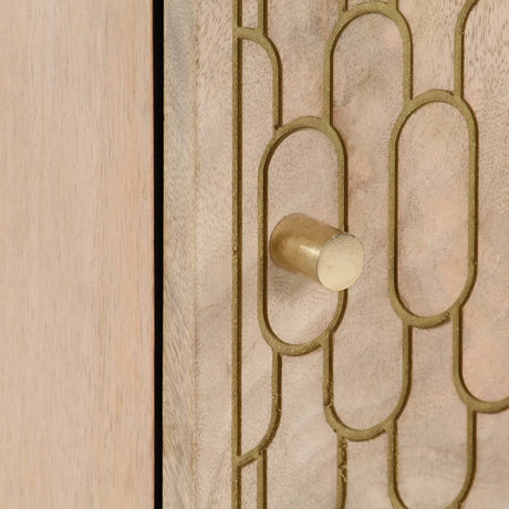 Side Cabinet 40X33X75 Cm Solid Wood Mango