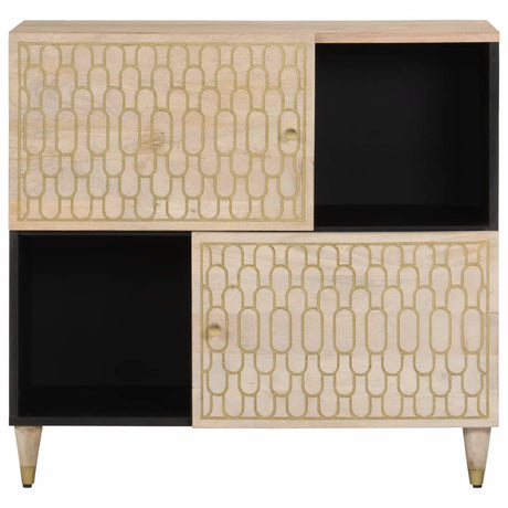 Side Cabinet 80X33X75 Cm Solid Wood Mango