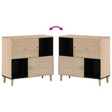 Side Cabinet 80X33X75 Cm Solid Wood Mango