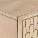 Side Cabinet 90X33X75 Cm Solid Wood Mango