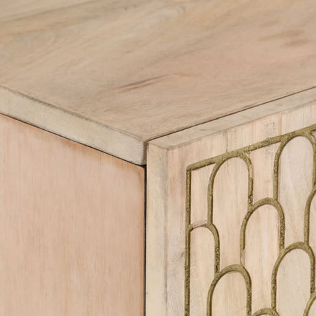 Side Cabinet 90X33X75 Cm Solid Wood Mango
