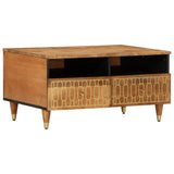 Coffee Table 80X54X40 Cm Solid Wood Mango
