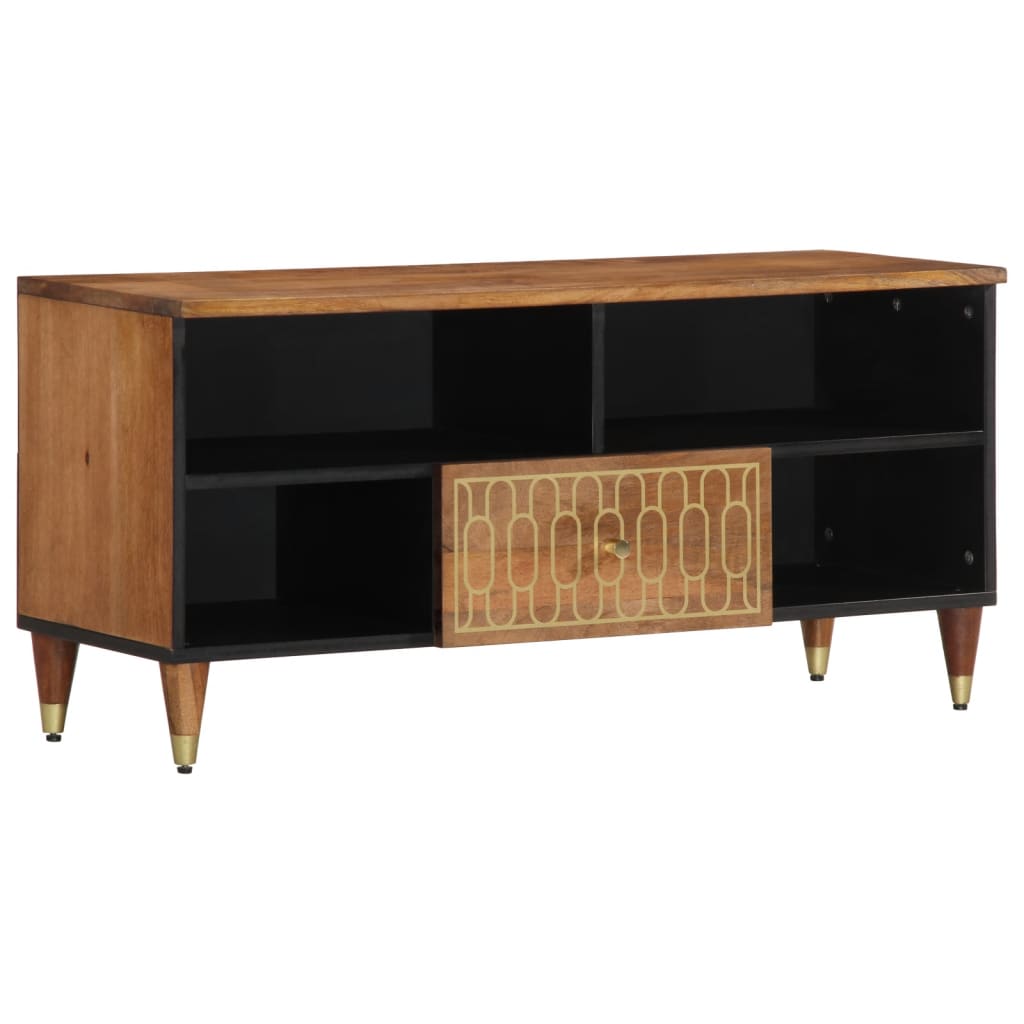 Tv Cabinet 100X33X46 Cm Solid Wood Mango
