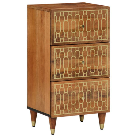 Side Cabinet 40X33X75 Cm Solid Wood Mango