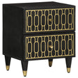 Bedside Cabinet 40X33X46 Cm Solid Wood Mango