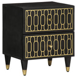 Bedside Cabinet 40X33X46 Cm Solid Wood Mango