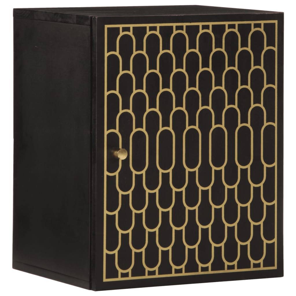 Bathroom Wall Cabinet 38X33X48 Cm Solid Wood Mango