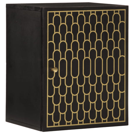 Bathroom Wall Cabinet 38X33X48 Cm Solid Wood Mango