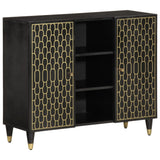 Side Cabinet 90X33X75 Cm Solid Wood Mango