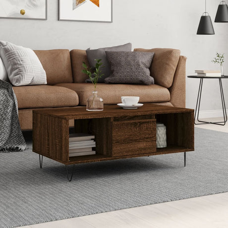 Coffee Table 90X50X36.5 Cm Engineered Wood