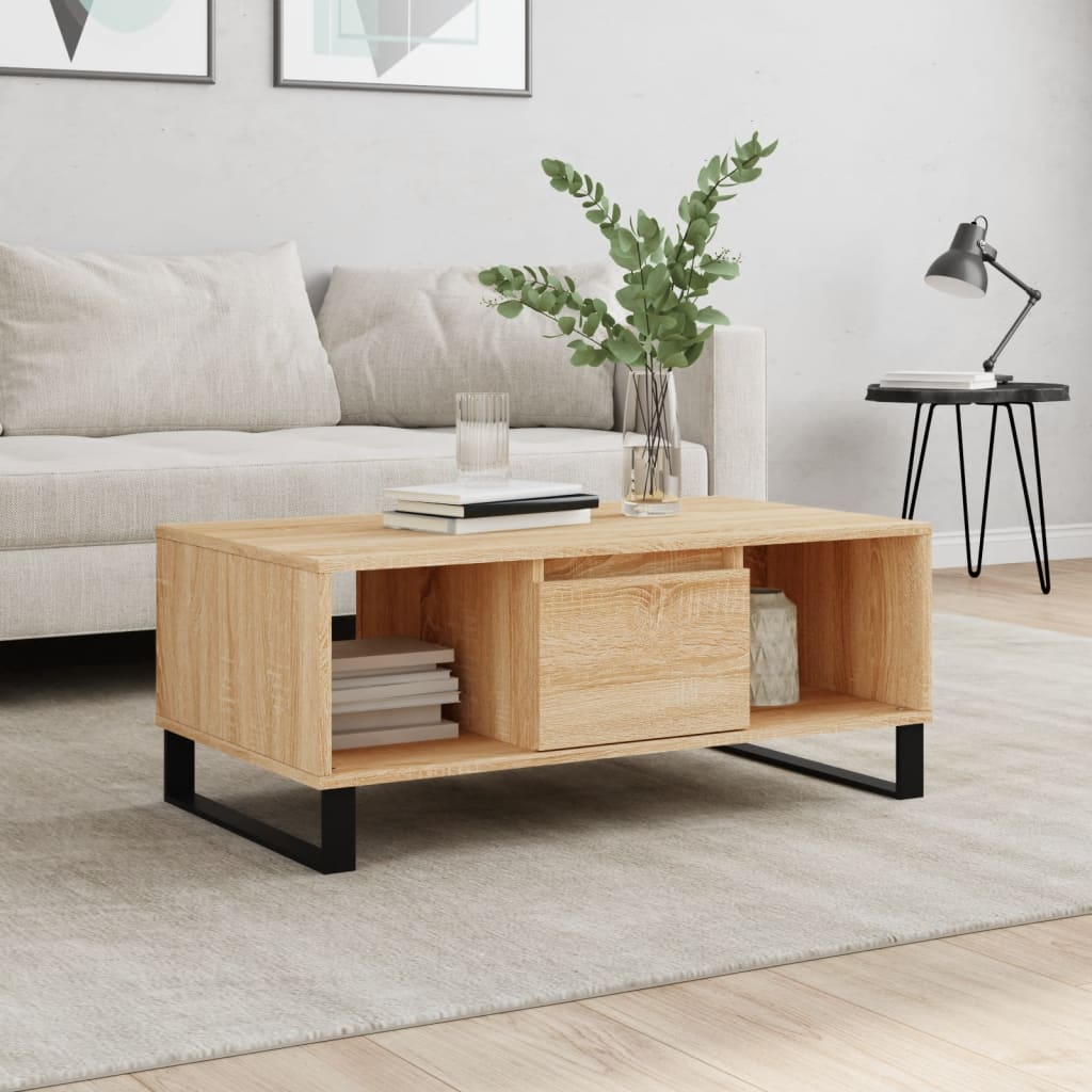 Coffee Table 90X50X36.5 Cm Engineered Wood