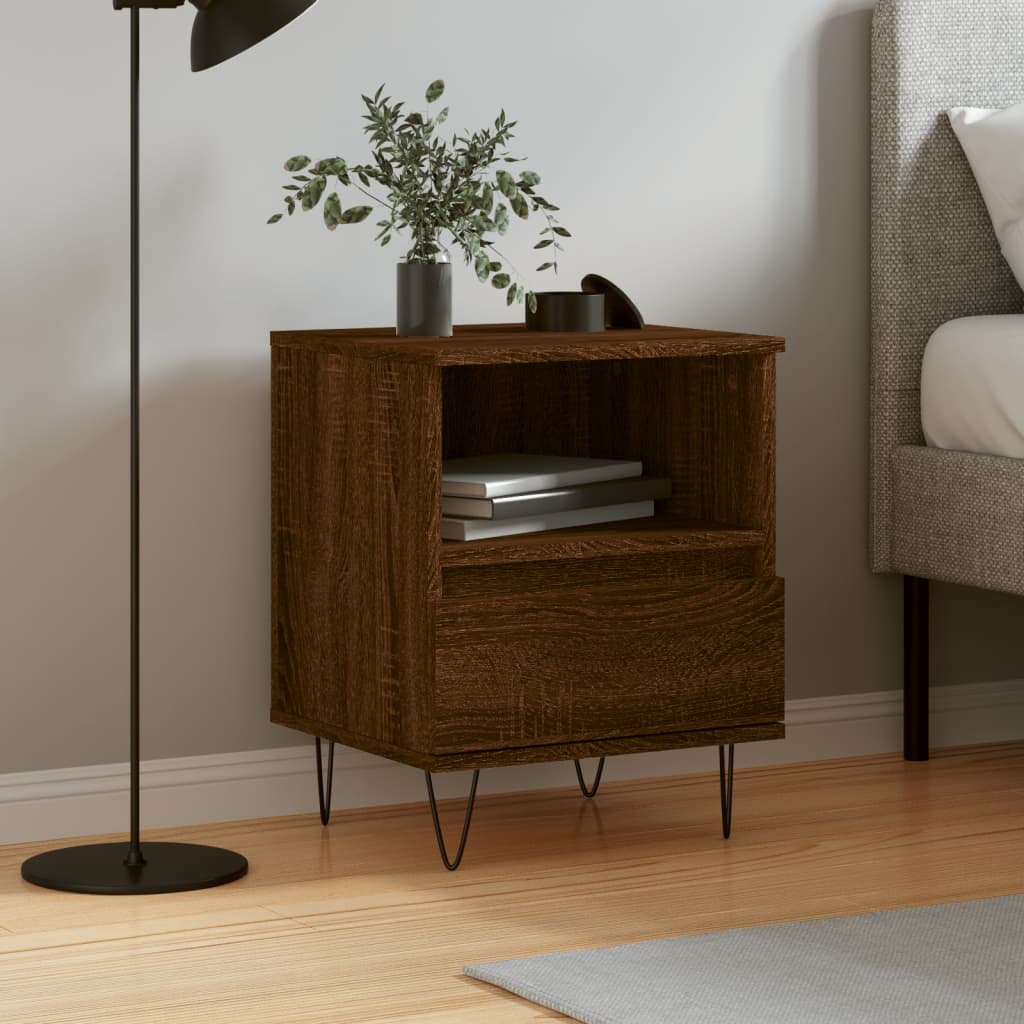 Bedside Cabinet 40X35X50 Cm Engineered Wood