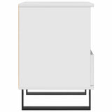 Bedside Cabinets 2 pcs High Gloss White 40x35x50 cm Engineered Wood
