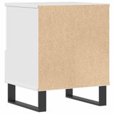 Bedside Cabinets 2 pcs High Gloss White 40x35x50 cm Engineered Wood