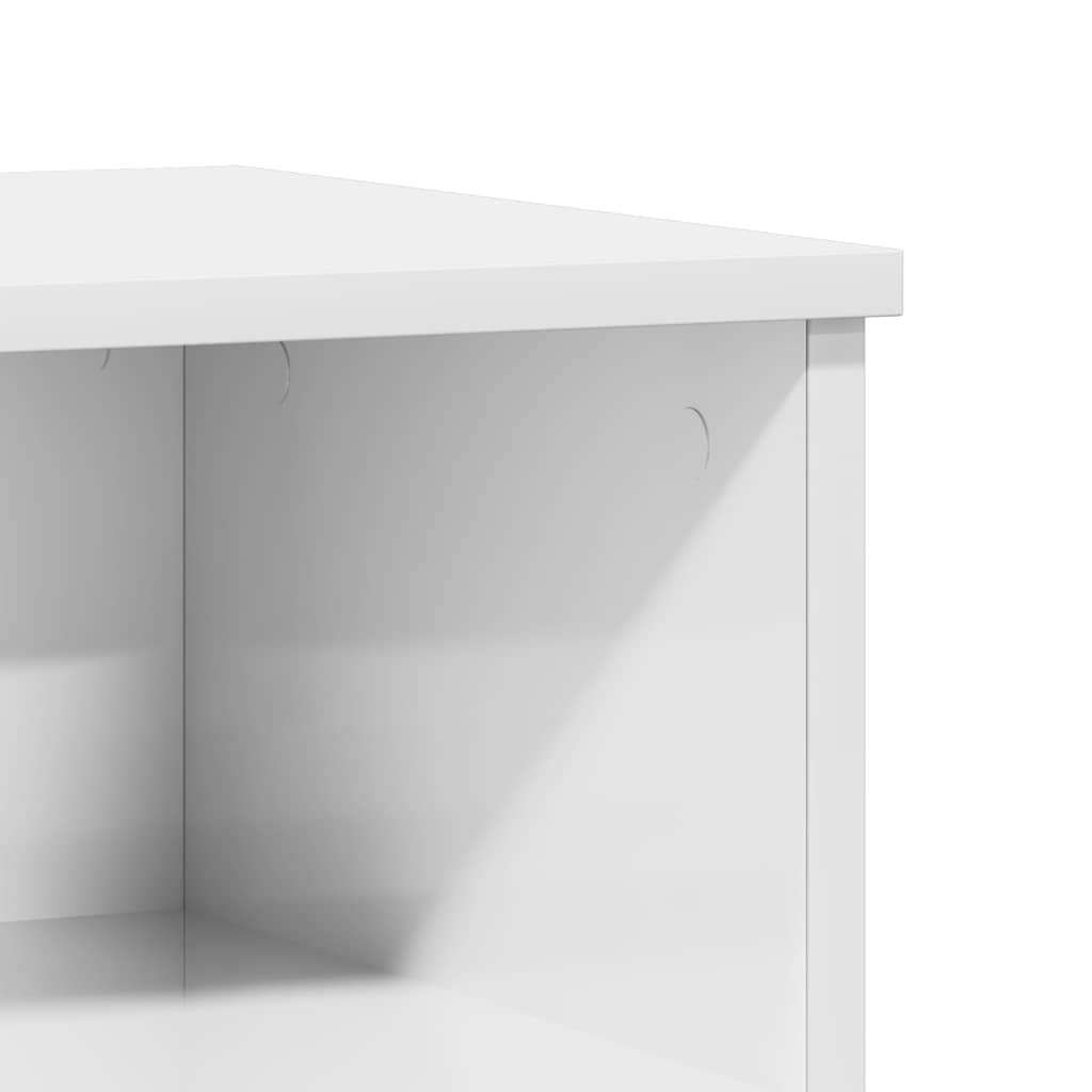 Bedside Cabinets 2 pcs High Gloss White 40x35x50 cm Engineered Wood