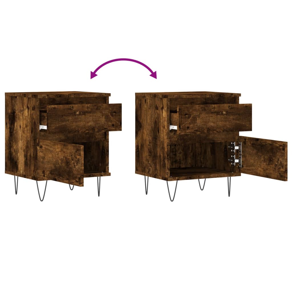 Bedside Cabinet 40X35X50 Cm Engineered Wood