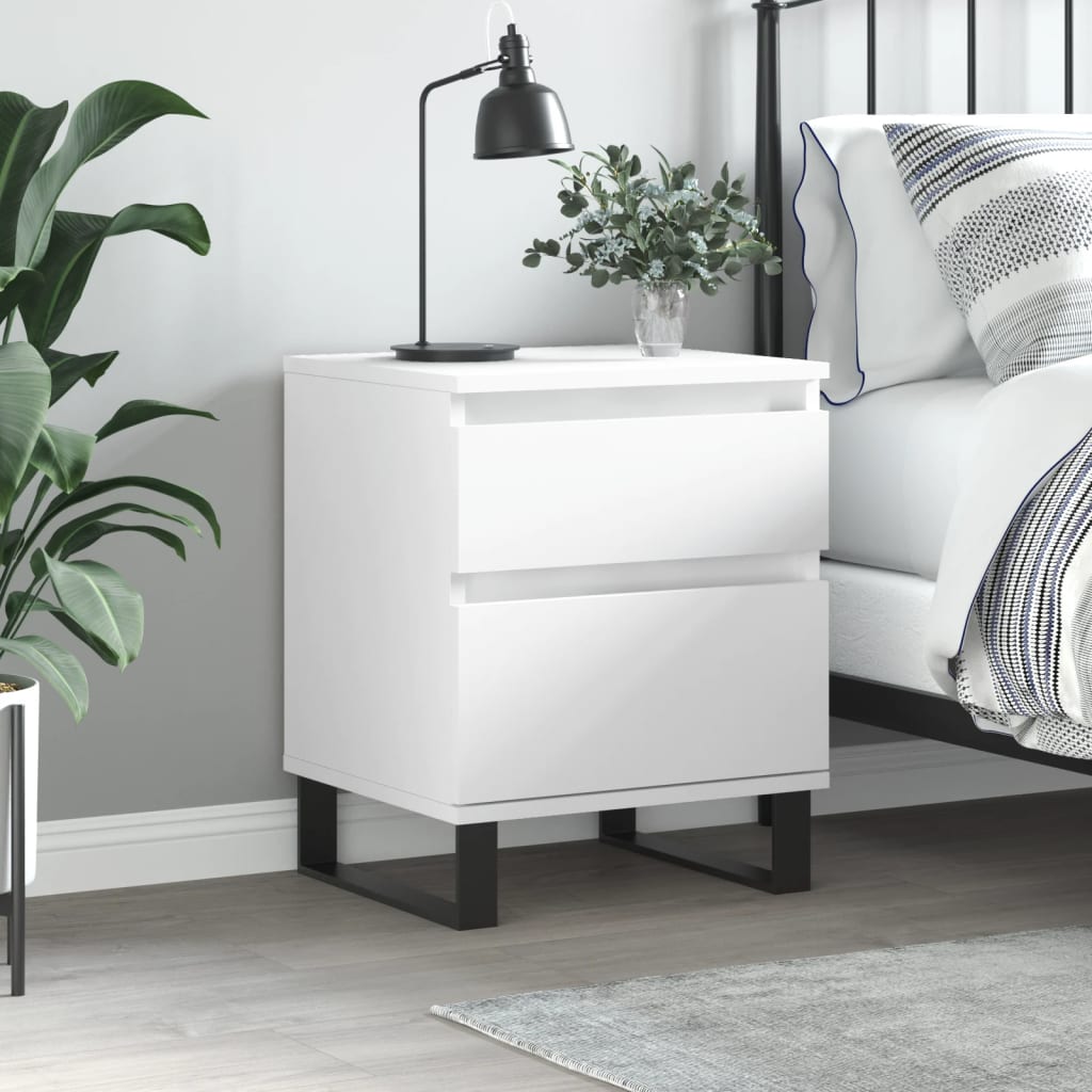 Bedside Cabinets 2 Pcs 40X35X50 Cm Engineered Wood