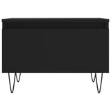 Coffee Table Black 50x46x35 cm Engineered Wood