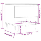 Coffee Tables 2 Pcs 50X46X50 Cm Engineered Wood