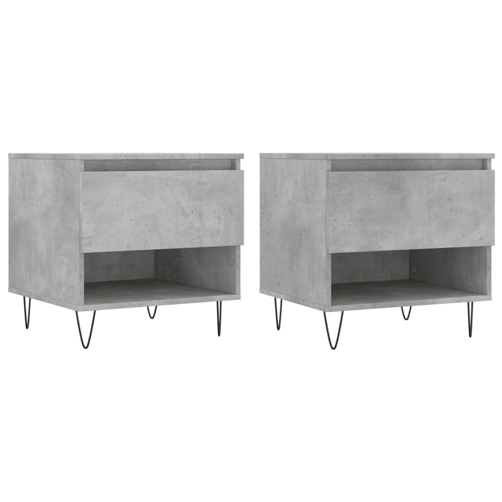 Coffee Tables 2 Pcs 50X46X50 Cm Engineered Wood