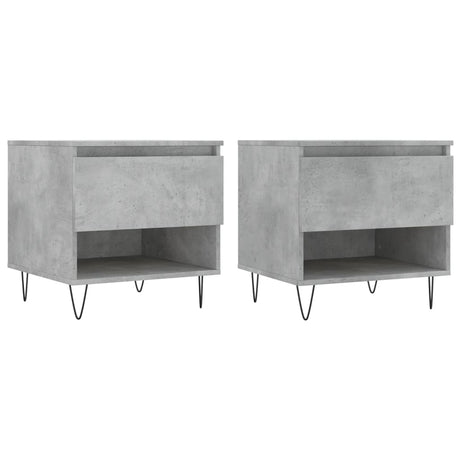 Coffee Tables 2 Pcs 50X46X50 Cm Engineered Wood
