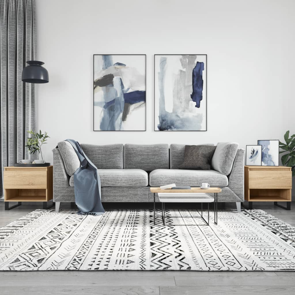 Coffee Tables 2 Pcs 50X46X50 Cm Engineered Wood