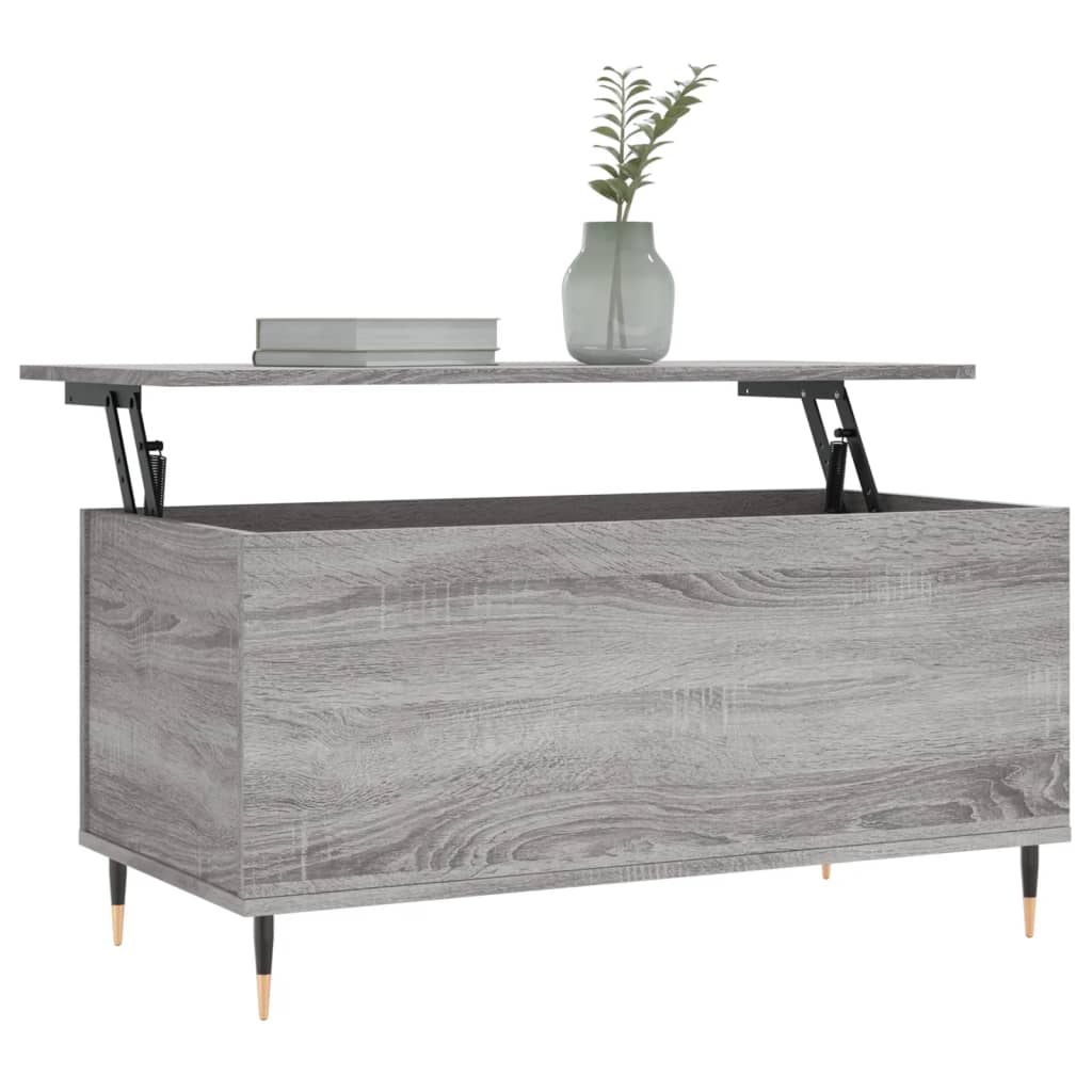 Coffee Table 90X44.5X45 Cm Engineered Wood
