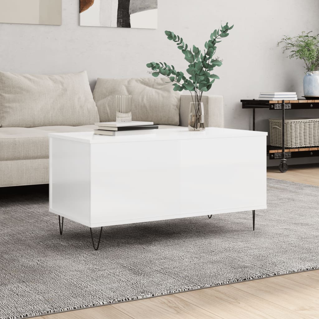 Coffee Table 90X44.5X45 Cm Engineered Wood