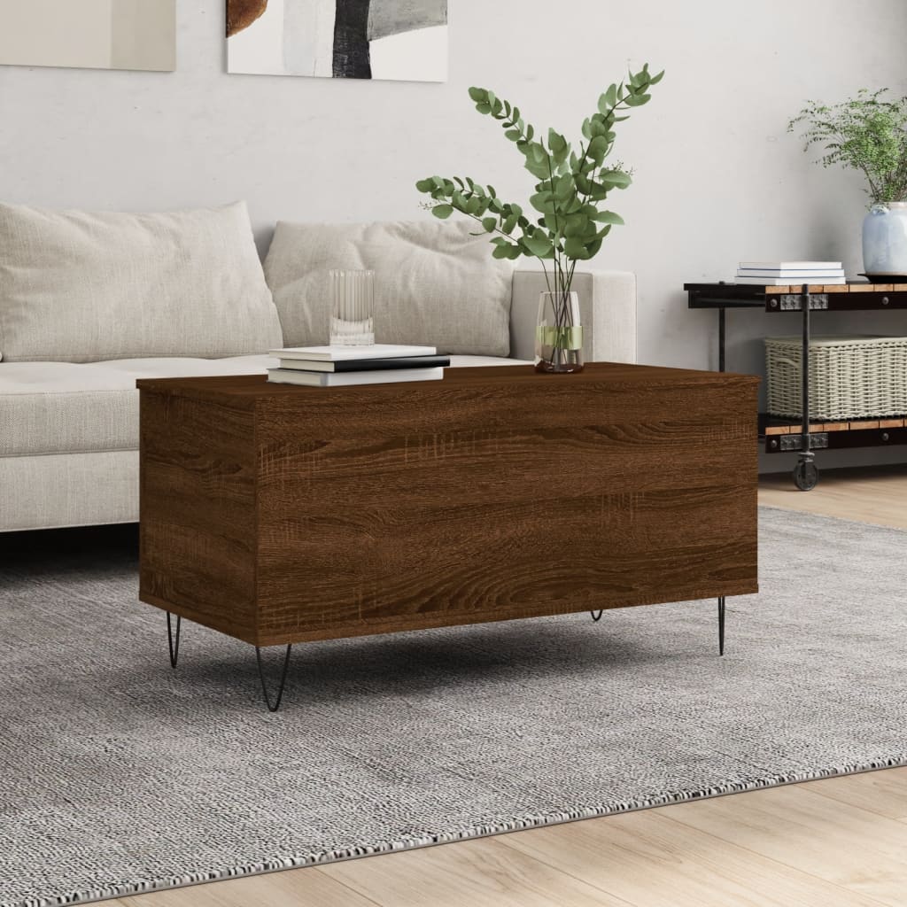 Coffee Table 90X44.5X45 Cm Engineered Wood