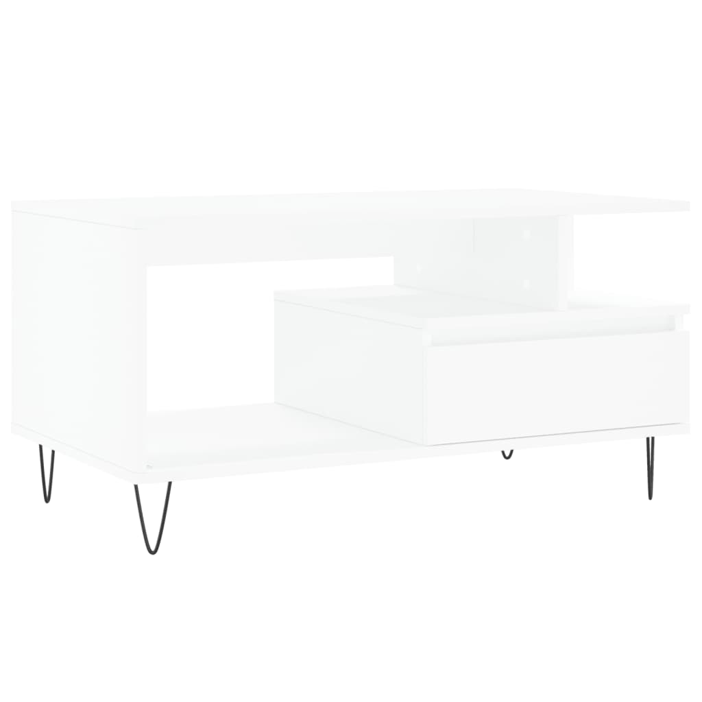 Coffee Table 90X49X45 Cm Engineered Wood