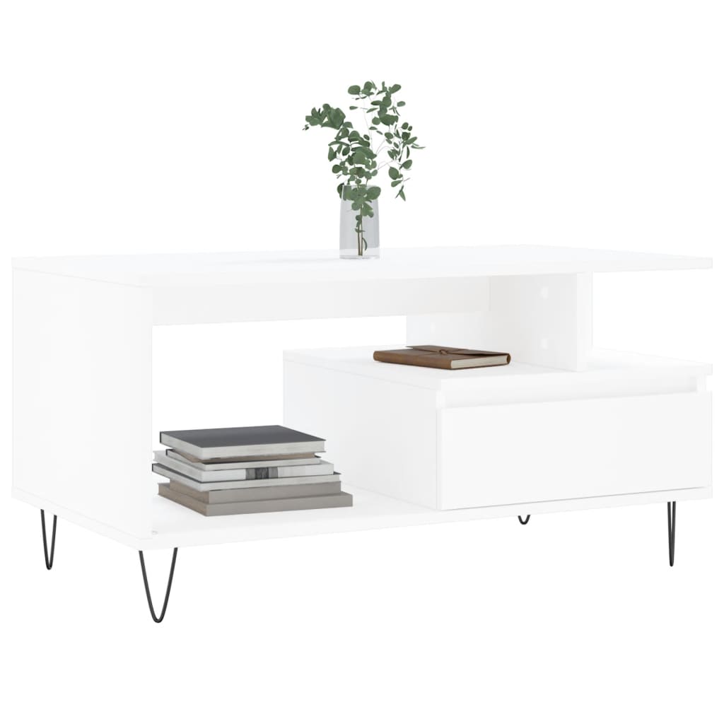 Coffee Table 90X49X45 Cm Engineered Wood