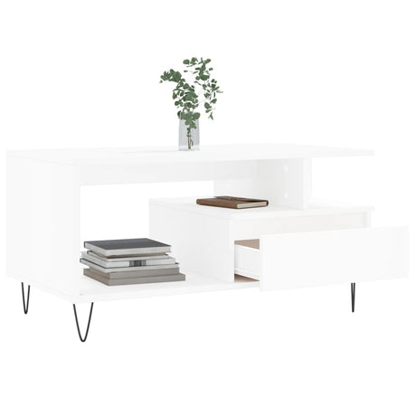 Coffee Table 90X49X45 Cm Engineered Wood