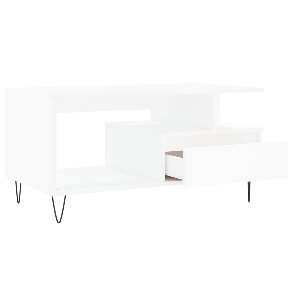 Coffee Table 90X49X45 Cm Engineered Wood