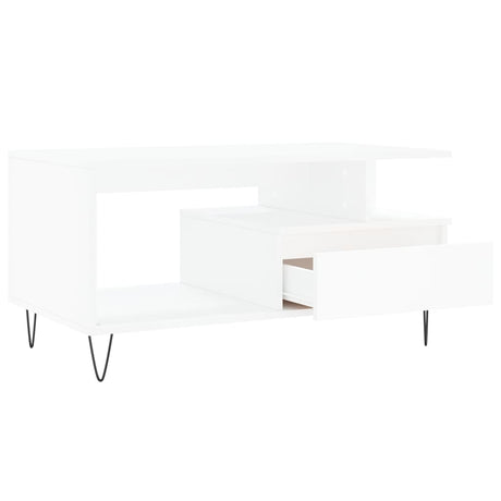 Coffee Table 90X49X45 Cm Engineered Wood