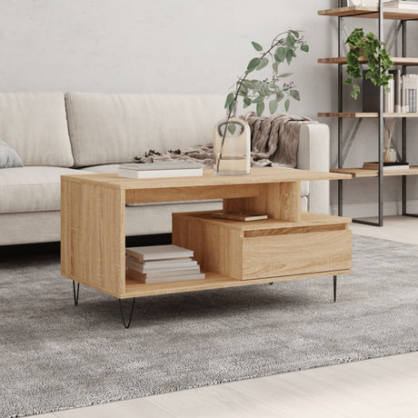 Coffee Table 90X49X45 Cm Engineered Wood