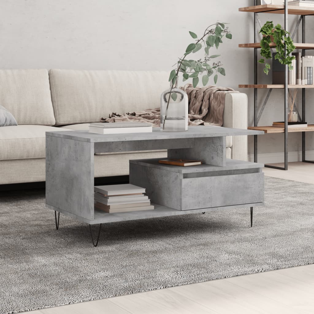 Coffee Table 90X49X45 Cm Engineered Wood