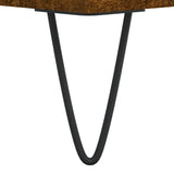Coffee Table Smoked Oak 90x49x45 cm Engineered Wood