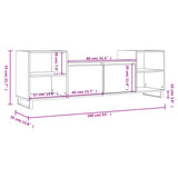 TV Cabinet Black 160x35x55 cm Engineered Wood