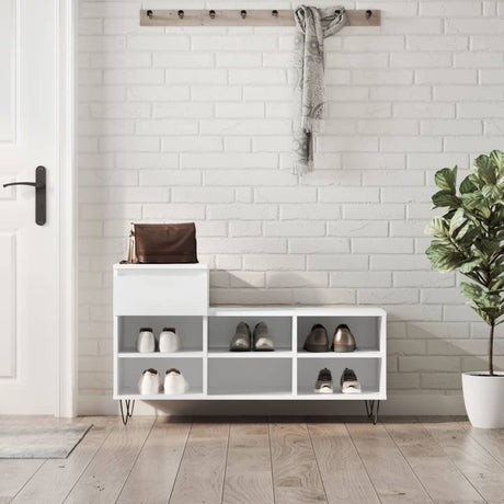 Shoe Cabinet 102X36X60 Cm Engineered Wood