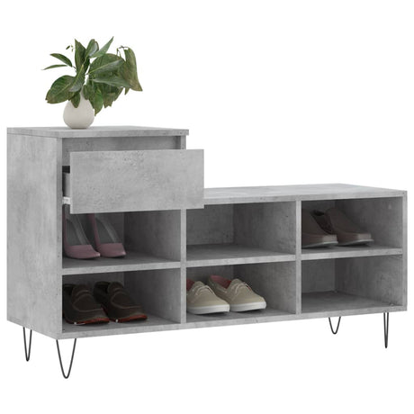 Shoe Cabinet 102X36X60 Cm Engineered Wood