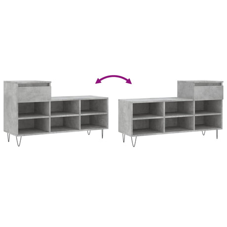 Shoe Cabinet 102X36X60 Cm Engineered Wood