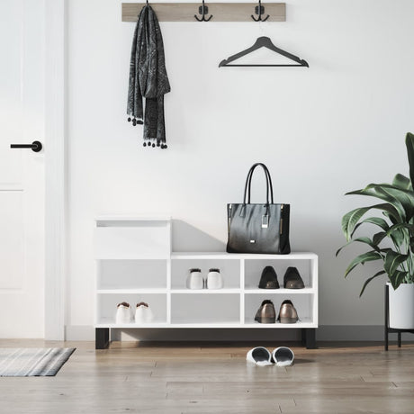 Shoe Cabinet 102X36X60 Cm Engineered Wood